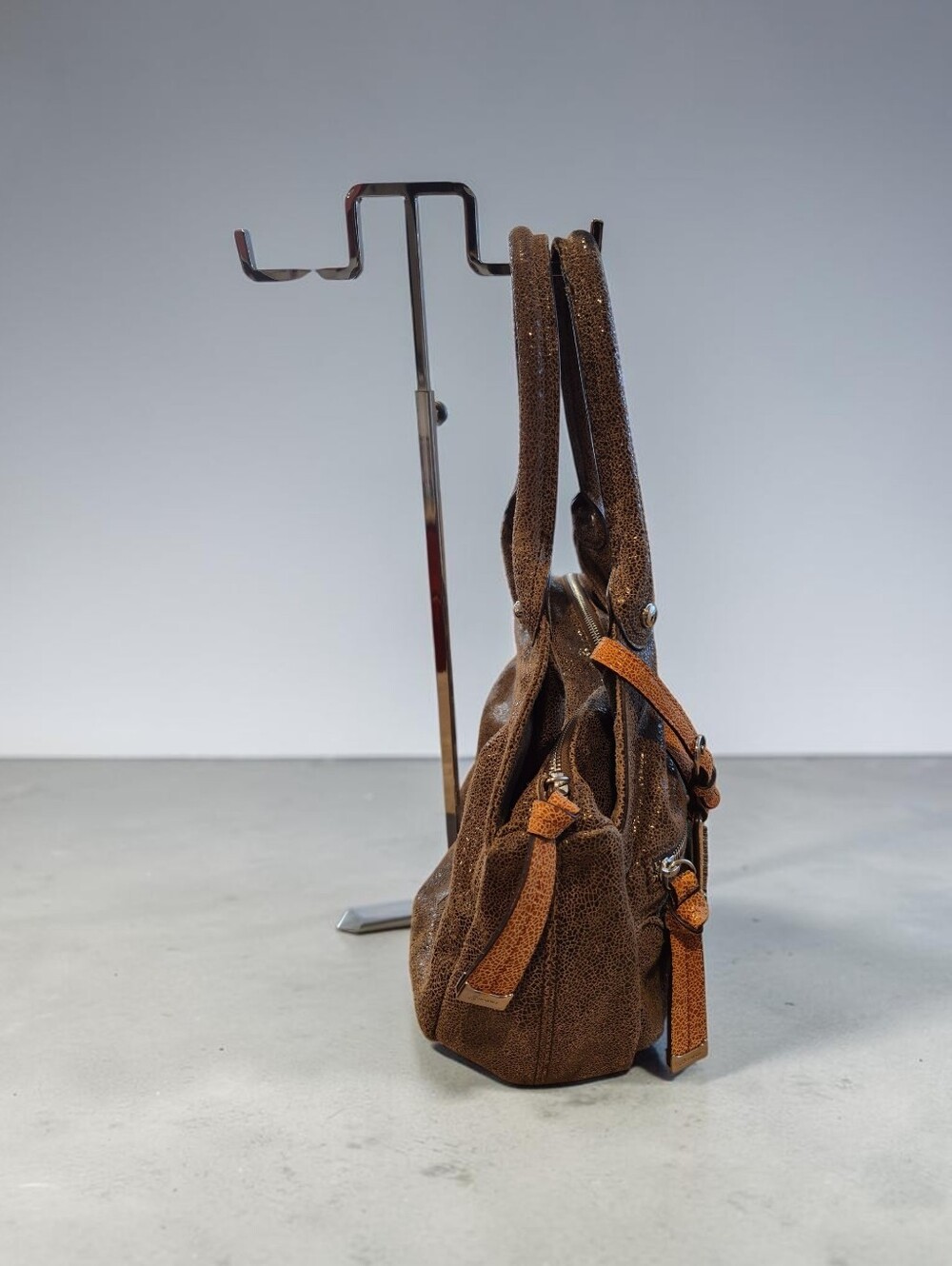 B. Makowsky Suede Hobo Bag - Picture 5 of 8